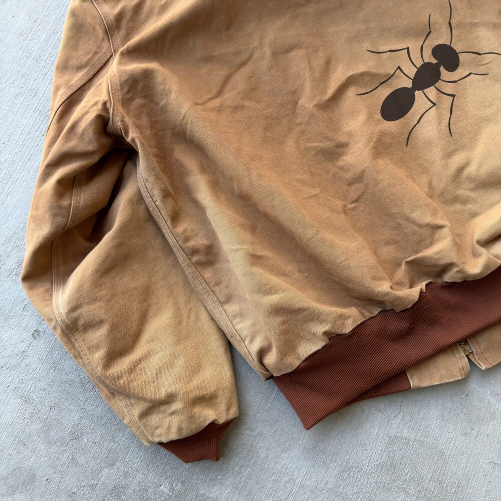 Vintage Y2K Carhartt brown hooded work wear jacket - Picture 7 of 8